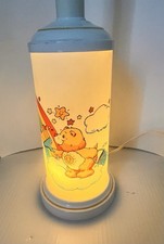 Vintage 1983 Care Bears Table Lamp with Night Light Base Funshine Bear Rare 80s