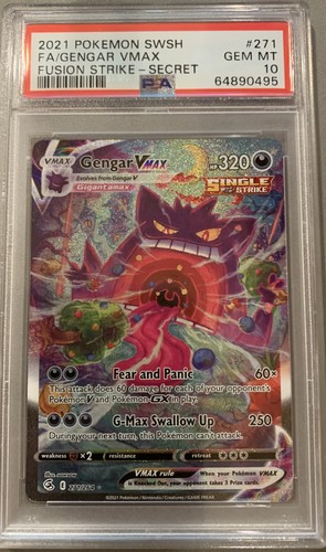 Gengar VMAX - Fusion Strike #271 Price & Value | PokeScope Gengar VMAX - Fusion Strike #271 Price & Value | PokeScope