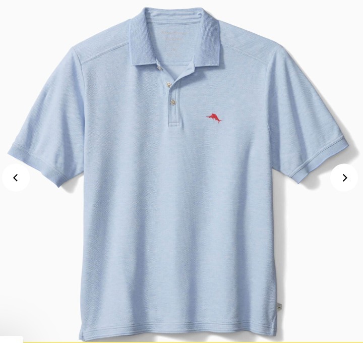 Tommy Bahama EMFIELDER 2.0 Island Zone GOLF Polo Shirt LARGE