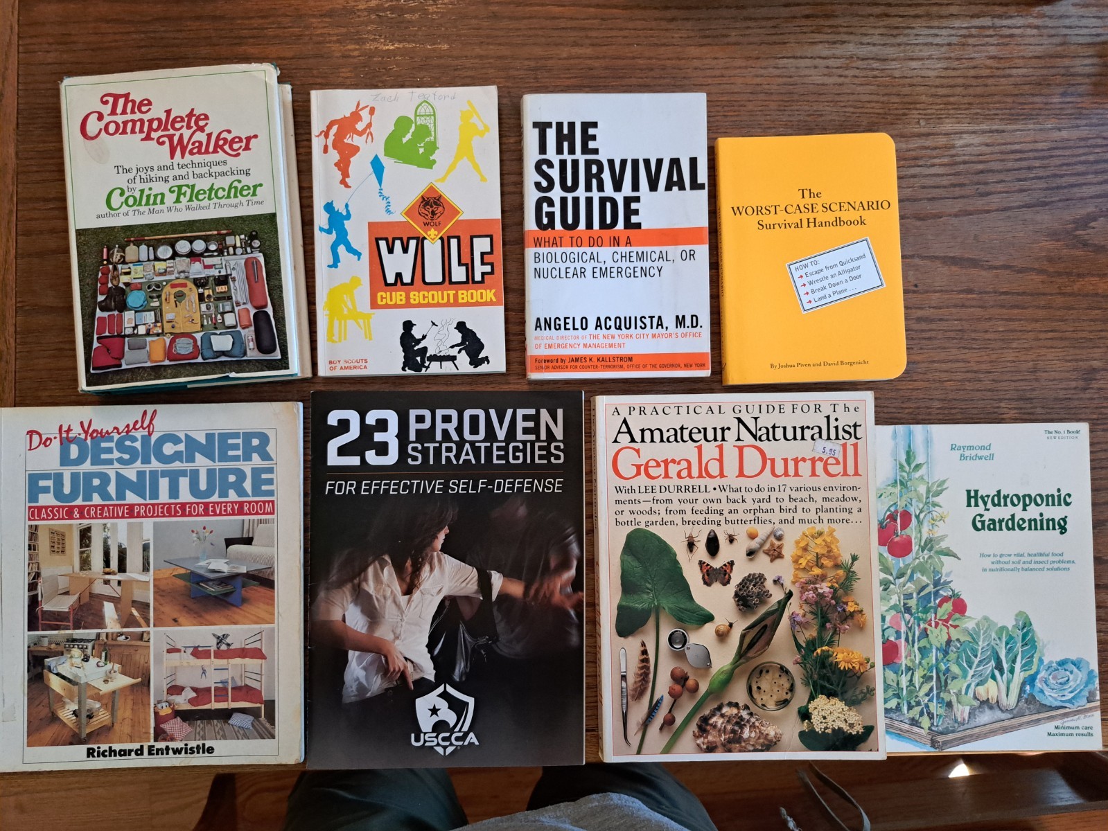 Lot 7 Prepper Books Homesteading Skills Survival Hiking Backpacking Gardening