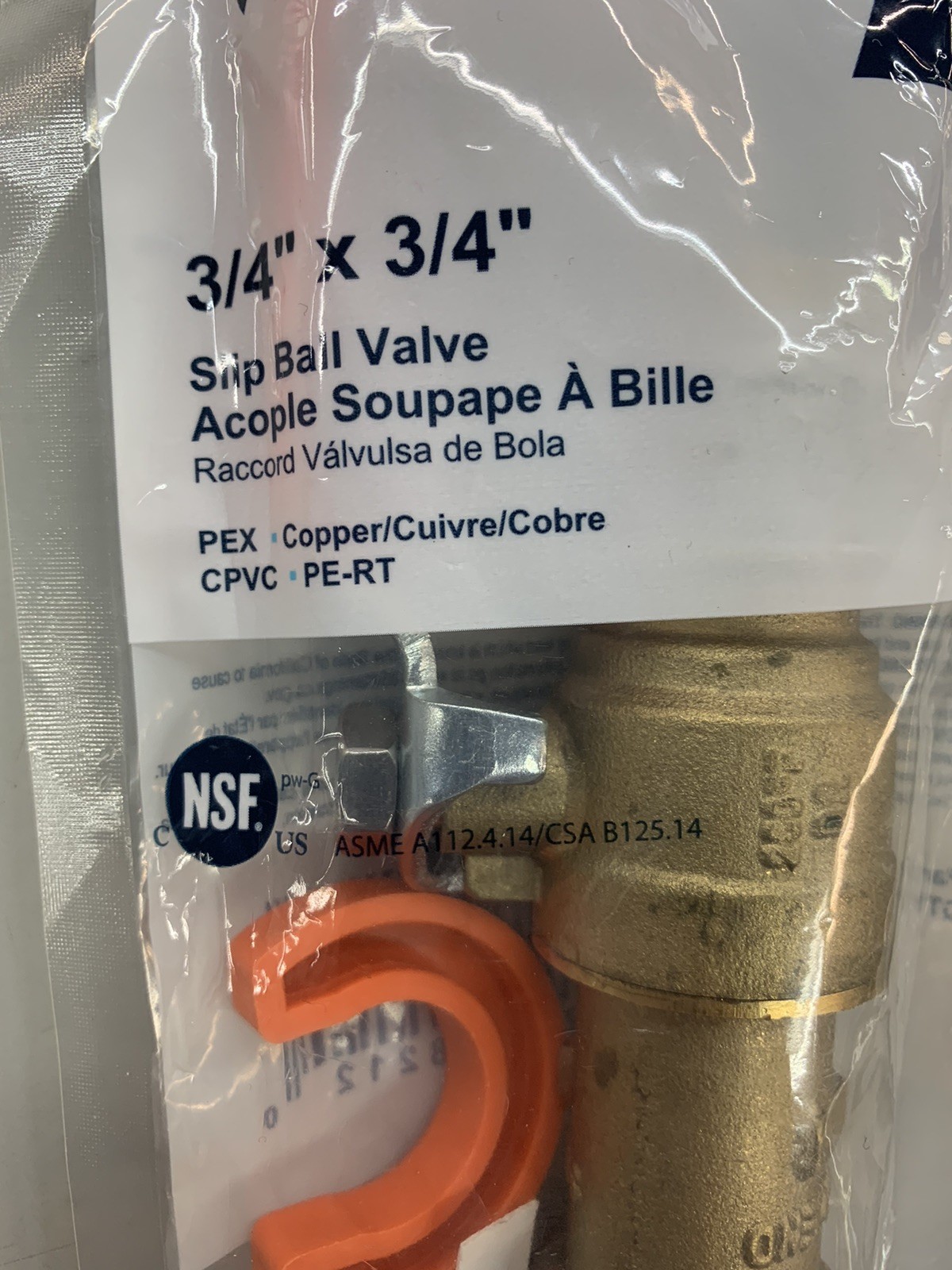 2 SharkBite Max UR24736 3/4 in Brass Push-to-Connect Slip Ball Valve Set of 2