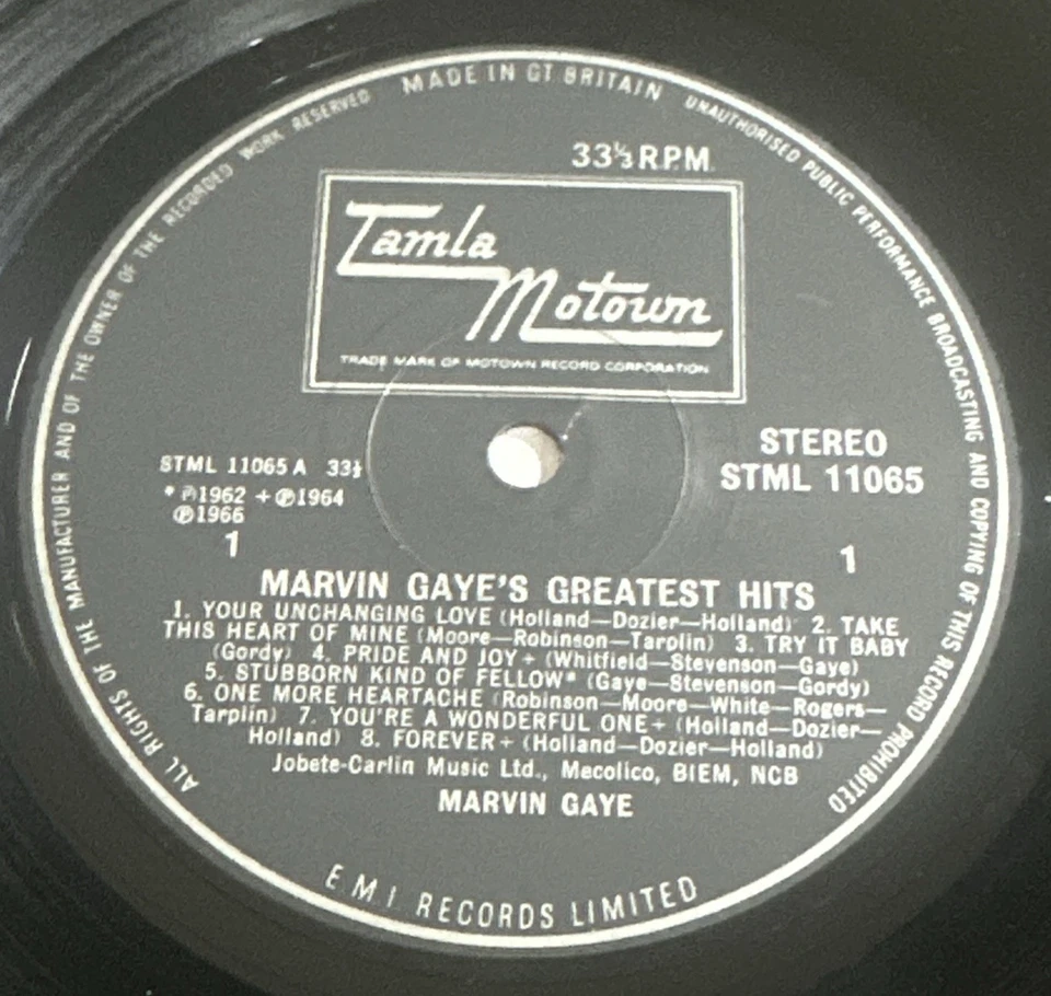 Marvin Gaye Greatest Hits Vinyl 12" LP Record Tamla Motown EX / VG - Image 4 of 4