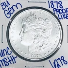 1878 BU UNCIRCULATED MORGAN SILVER DOLLAR AUTHENTIC U.S. MINT FREE SHIPPING 6278