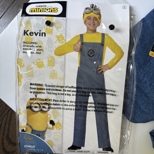 Spirit Halloween Minions Child Large 12 14 Kevin Overalls Costume spirit-halloween-minions-child-large-12-14-kevin-overalls-costume