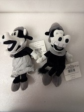 Vintage Disney Store Horace Horsecollar  Clarabelle Bean Bag Plush New with Tag