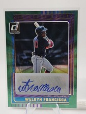 2025 Donruss Signature Series WELBYN FRANCISCA #SG-WFC Auto Green Laser