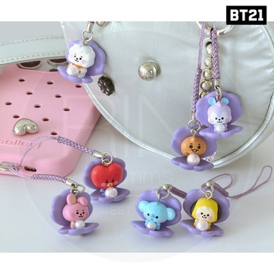 BTS BT21 Official Goods BABY PEARL FIGURINE STRAP + Tracking Number