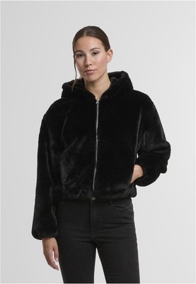Damen Full Zip Faux Fur Hoodie | Urban Classics | TB7934