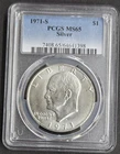 1971 S Silver Eisenhower IKE Dollar PCGS MS65