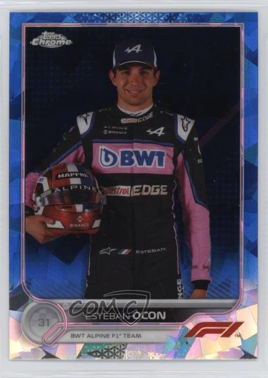 2022 Topps Chrome Sapphire Edition Formula 1 F1 Racers Esteban Ocon #41 10nm