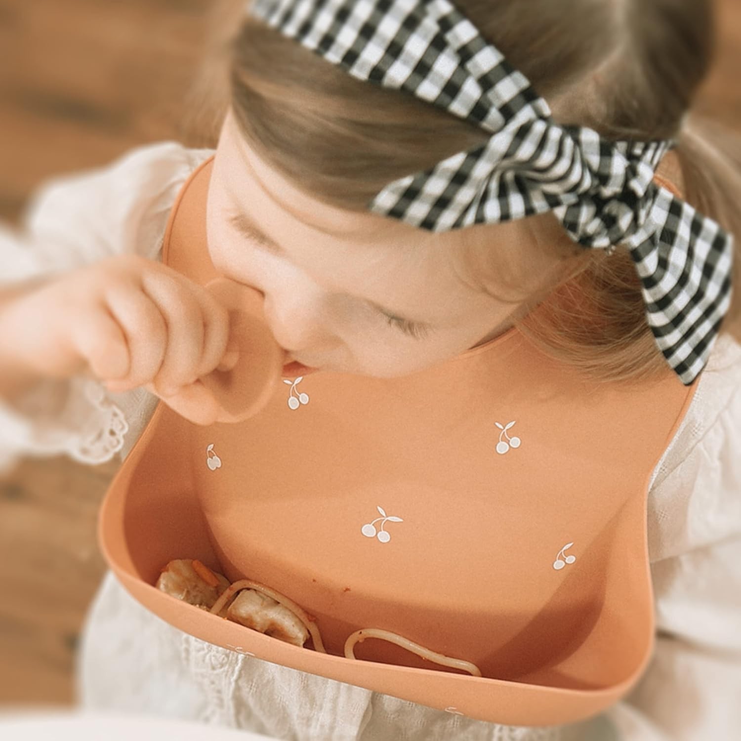 2 Pack Silicone Baby Bibs BPA Free Waterproof Soft Adjustable