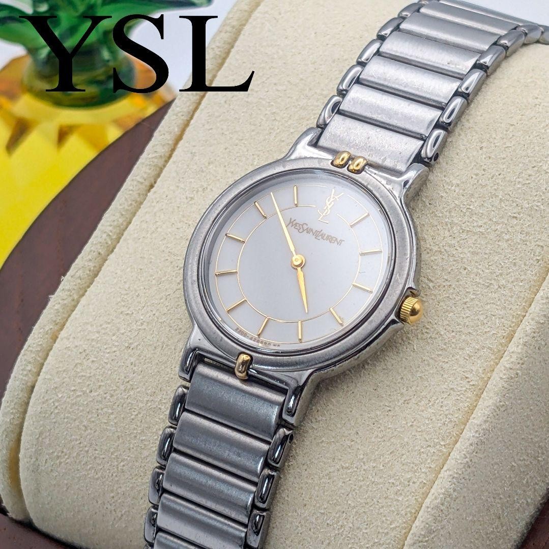 Orologio Yves Saint Laurent YSL Donna Argento Quarzo Abito 25mm Quadrante Bianco