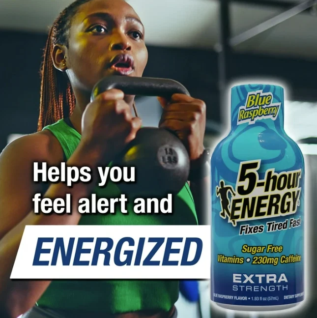 Disparo ENERGY 5 horas, fuerza extra, frambuesa azul, 15 unidades Foto 3 de 4