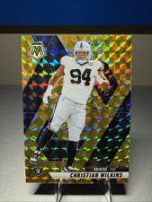 2025 Panini Mosaic Christian Wilkins Yellow Mosaic Prizm #170