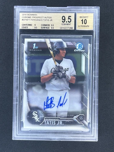 2016 Bowman Chrome Fernando Tatis Jr Autograph Auto 1st Padres BGS 9.5 GEM MINT