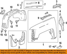 GM OEM 14-19 Sierra 1500 Limited Fender Components-Fender Liner Brace 23240603