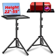 Heavy Duty Projector Stand, 33LB Load Bearing  22-55" Height Adjustable, black