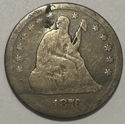 1876 - Seated Liberty Quarter - Exact Coin Imaged #SL169