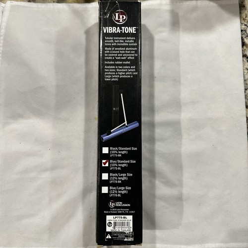 LP776BL Vibratone Large Blue Aluminum with Mallet Latin Percussion Lp - Picture 4 of 5