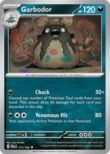 Garbodor 117/182 Uncommon Paradox Rift Pokemon Near Mint