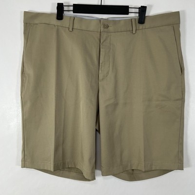 Nike Standard Fit Golf Chino Shorts Men Size 40 Tan Khaki 10  Inseam Performance