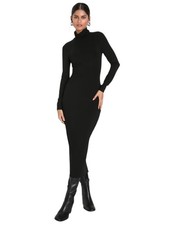 Lulus NWT Long Sleeve Turtleneck Ribbed Midi Sweater Dress XS