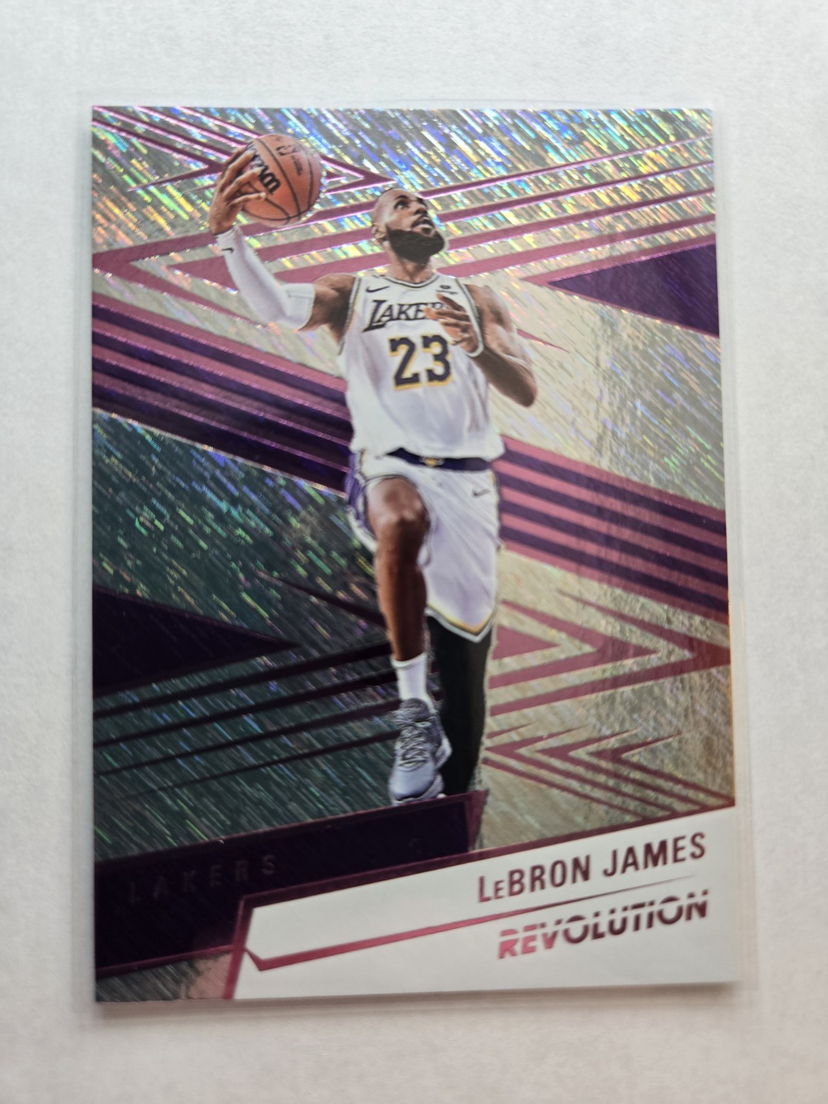 2024-25 Panini Revolution LeBron James #31 Pink Storm SSP 4/20 AA6