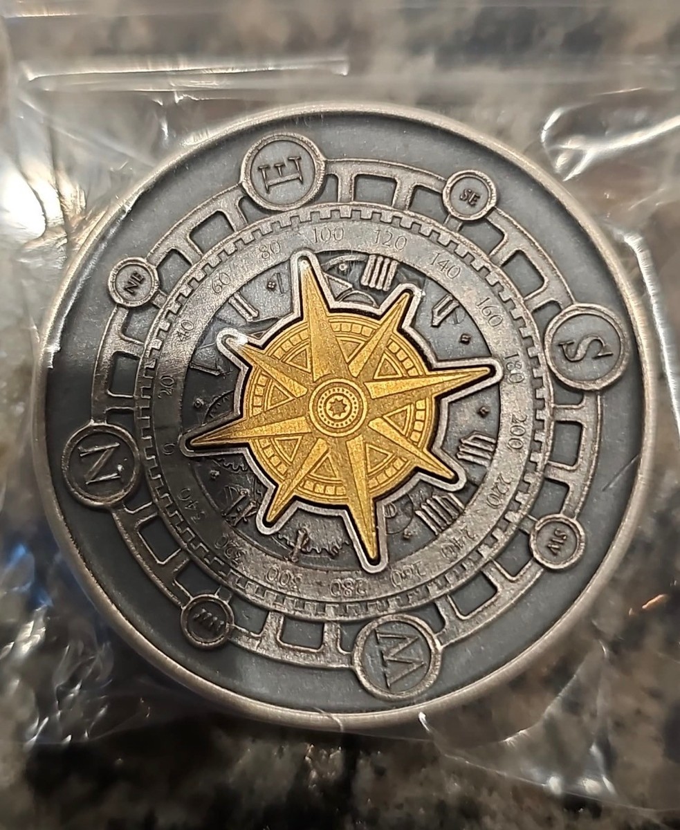 RARE Lucky Rips COMPASS OF WEALTH 2.5g of GOLD + 3oz of Silver #60