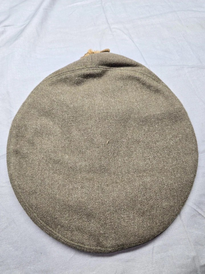 Gorra de colección Buffalo Balmoral ajustada para hombre 6 7/8 lana caqui militar años 60 Foto 2 de 4