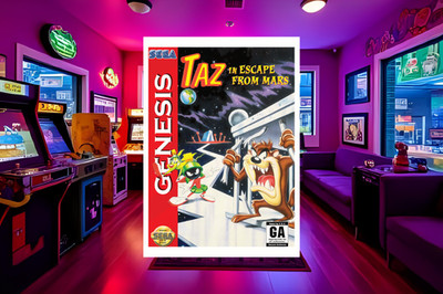 Taz Videospiel Poster/Druck A3/A4/A5 230 g/m² gerahmt