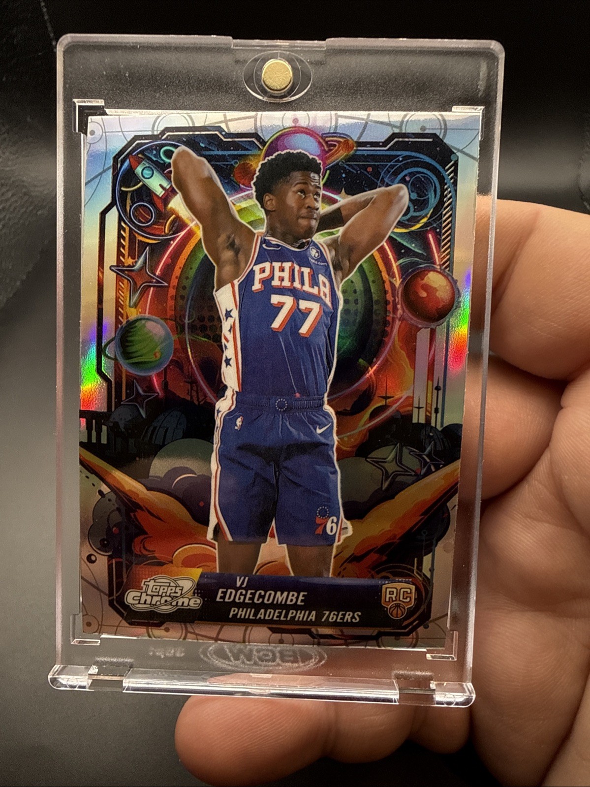 2025-26 Topps Chrome Cosmic - VJ Edgecombe - Propulsion Refractor 🔥 RC 76ers
