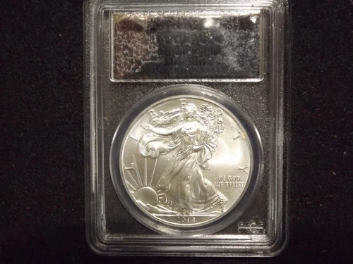 2014 Silver Eagle PCGS MS70 - FS Silver Foil Label