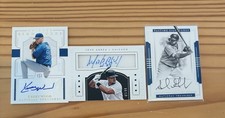 Panini National Treasures Baseball Autograph Lot - Wood, Abreu, Gonzalez