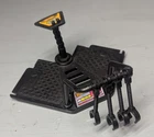 vintage black bridge console with 4 cuffs 1990 Playmates TMNT Technodrome