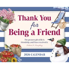 Carousel Calendars,  Thank You For Being A Friend 2026 Desk Calendar, 5.5'' X 5.