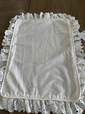 Pottery barn Teen Loveshackfancy Bow Ruffle pillow cover White 12x16