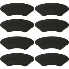 8PCS Heel Cushion Pads Mesh Adhesive Heel Grips Inserts for Shoes Boots Sneakers