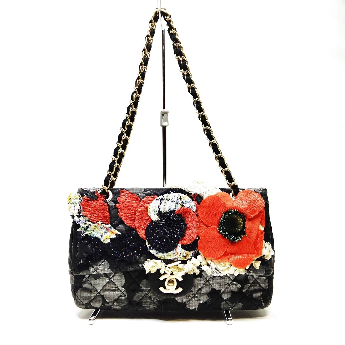 CHANEL Floral Canvas Exterior Bags & Handbags for Women for sale