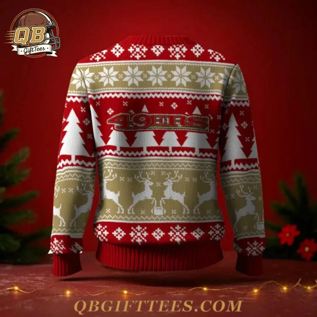 49ers 2025 Christmas Ugly Sweater