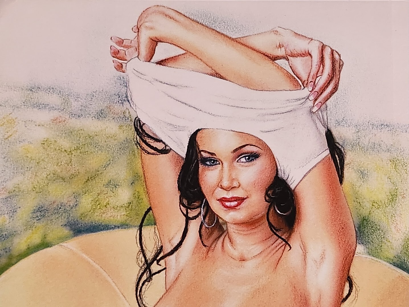 "Karmailo 230" (2017 L.E.) by Giselle Hugues, HandSigned PinUp. 7/25