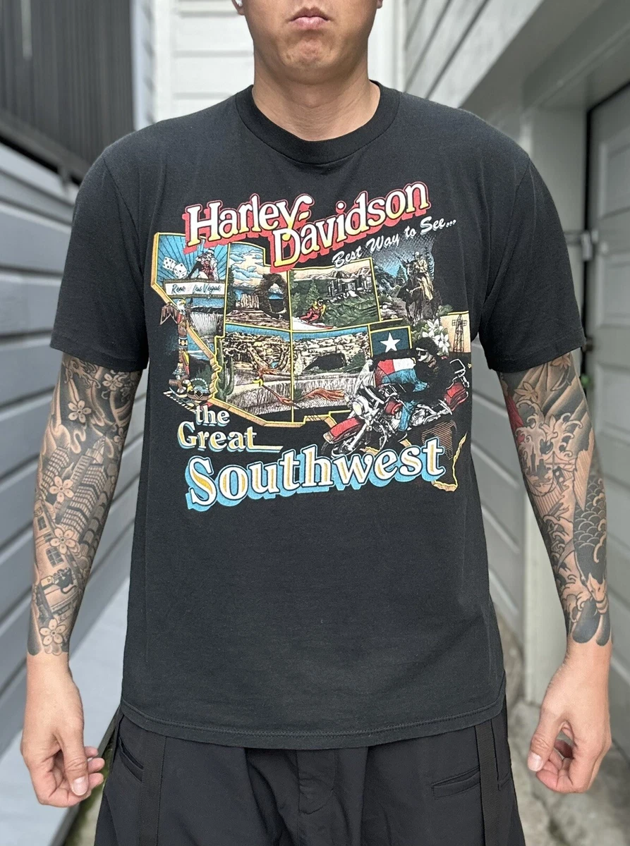 Vintage Harley Davidson Southwest Tee Shirt Single Stitch Texas