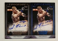Alexander Drago Volkov 2024 Topps UFC Knockout AUTO ON CARD Blue SP /50 + Base