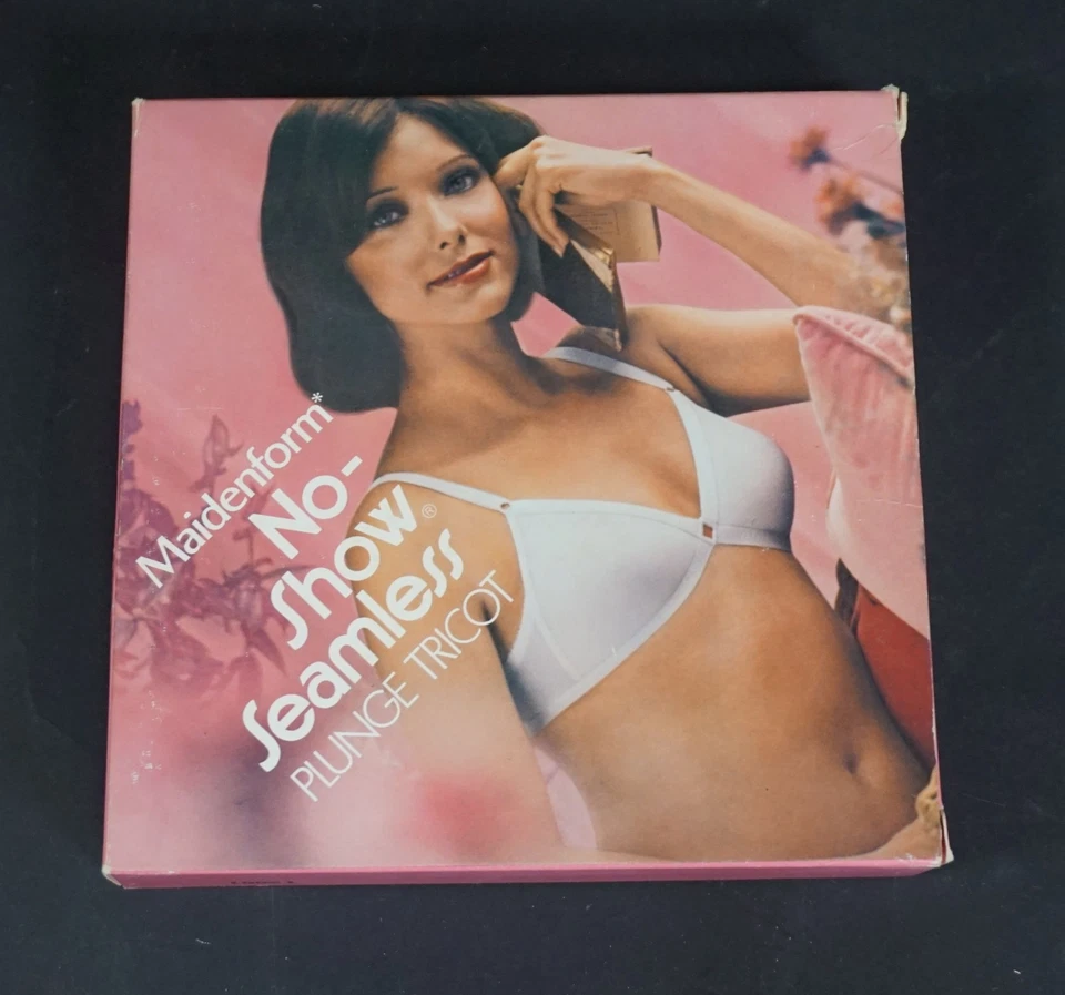 Soutien-Gorge Femme Vintage Maidenform Sans Coutures Taille 85B Blanc Avec OVP - Photo 2/4