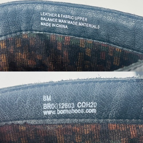 Botas de montar Born negras de tela de cuero para mujer 8M hasta la rodilla con hebilla y cremallera - Imagen 6 de 11