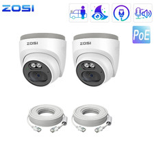 ZOSI 2Pack 4MP 2.5K Add-On PoE IP Camera Outdoor Security AI Human Detection