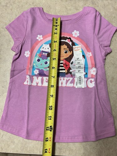 New w/tags 2 Toddler Girls 2T Peppa Pig Ballerina & Gabby’s Dollhouse T-Shirts - Picture 9 of 10