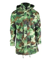 Chaqueta de campo original del ejército serbio fuerzas especiales bosque camuflaje combate parka NUEVO