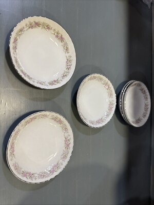 Set Of 6 Teahouse Rose - Danisco Fruit/Dessert Bowls Fine China