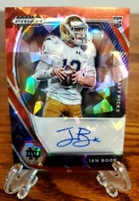 IAN BOOK 2021 Prizm Draft AUTO RED CRACKED ICE PRIZM ROOKIE RC  Panini Saints