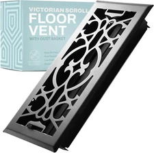 Home Intuition Victorian Floor Vent Cover Floor Register for HVAC Duct